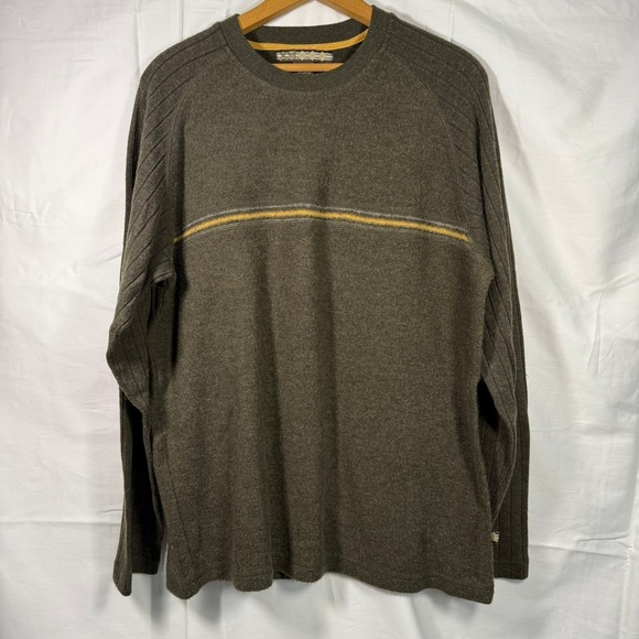 XCE Excursion Pullover Mens Long Sleeve Knit Sweater Brown Casual - Picture 1 of 4